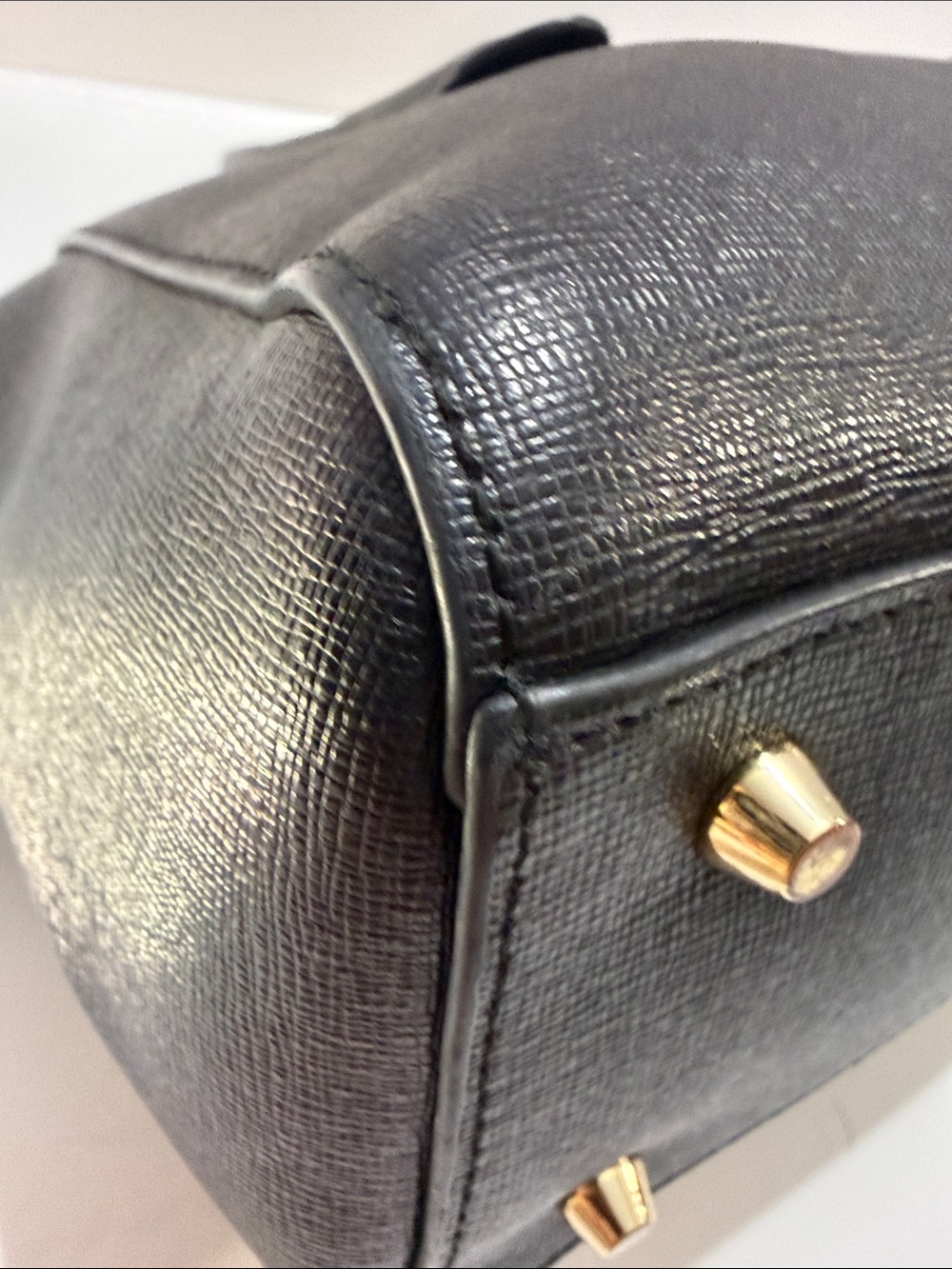 Furla Black Saffiano Leather Satchel - Picture 7 of 15